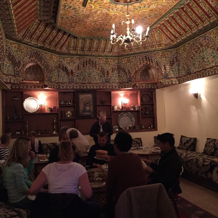 Dinner in a family room in Fes