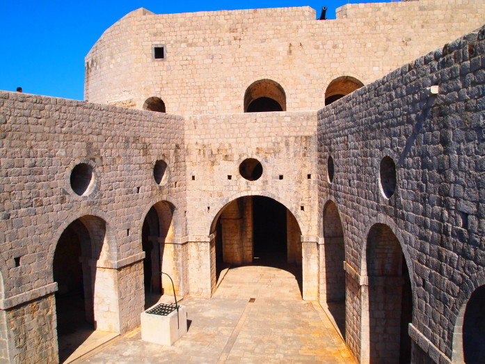 Courtyard in Fort Lovrijenac