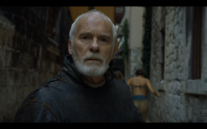 Ser Barristan checks out the commotion
