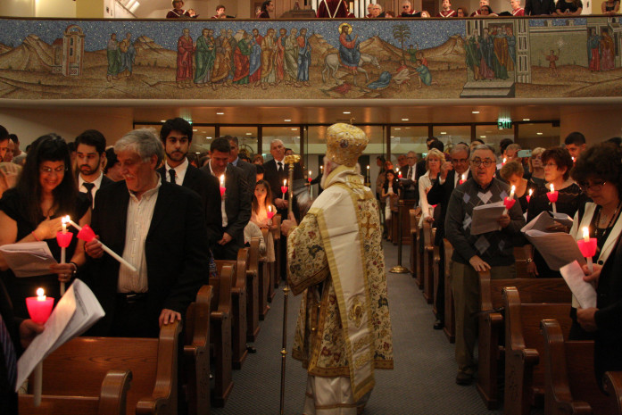 The congregation of the Atlanta Greek Orthodox Church 
