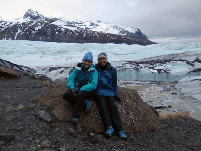 Glen and Tessa at Vatnajokull