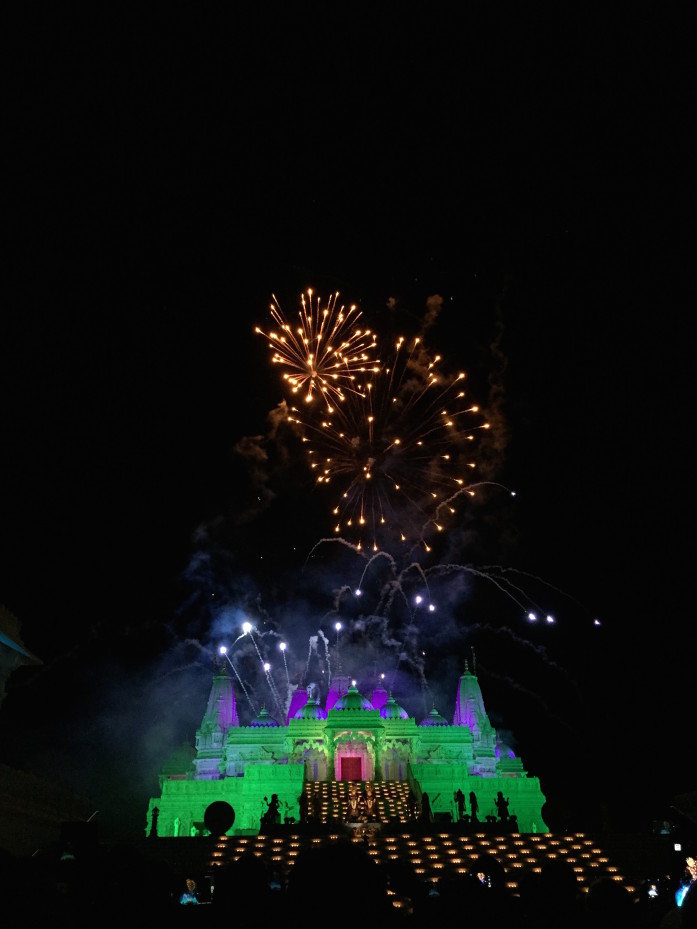Fireworks celebrating the Festival of Lights
