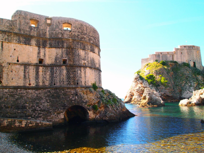 Fort Bokar in the foreground and Lovrijenac Fortress in the background