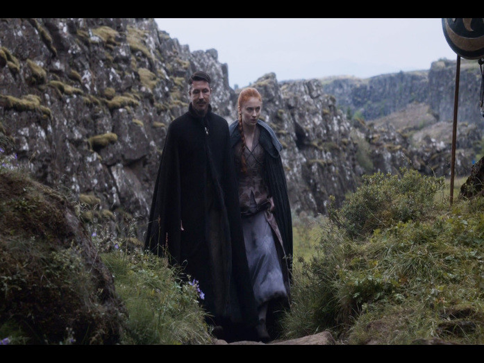 Littlefinger and Sansa in the Eyrie