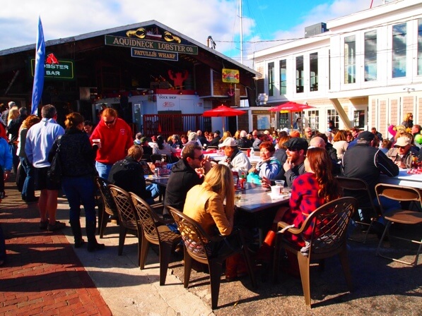 Good food and good company at Bowen's Wharf Seafood Festival