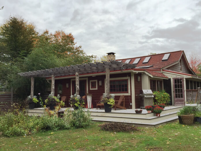 Backyard of Michael's cottage