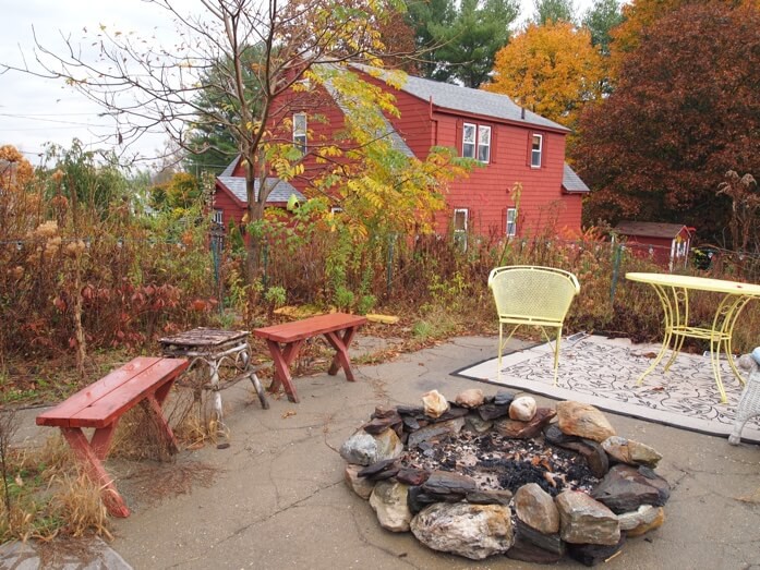 Firepit in the backyard