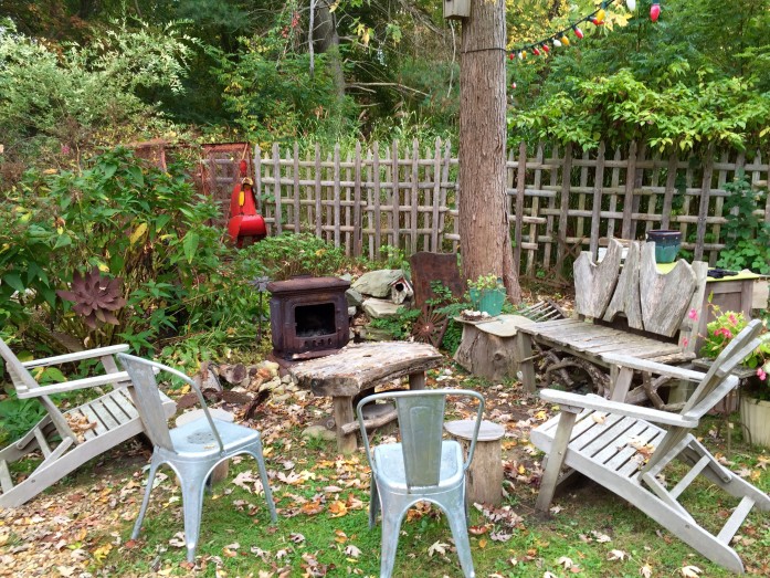 I can imagine hanging out here with friends in Michael's backyard in Rhode Island