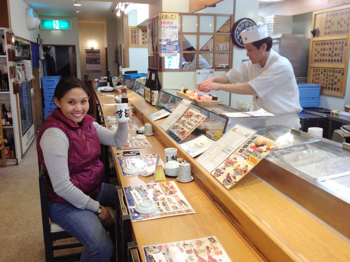 Early morning sushi at Tsukiji