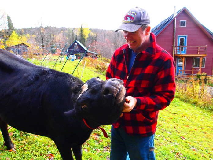 Hazel sure loves James' rubs