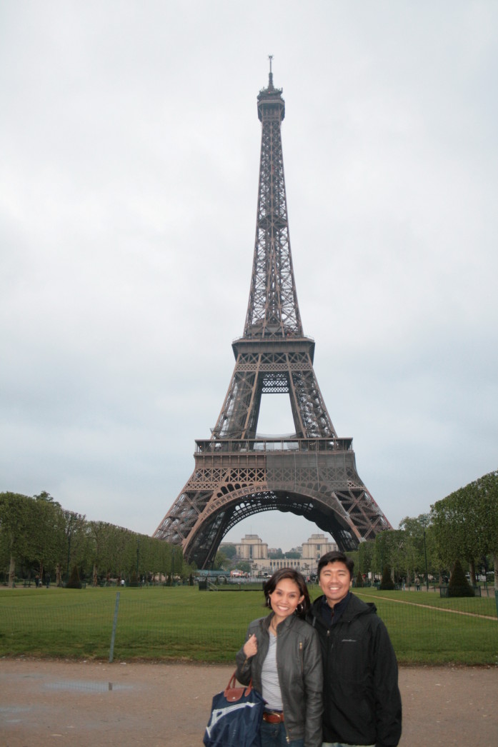 The requisite lovers in Paris shot. 